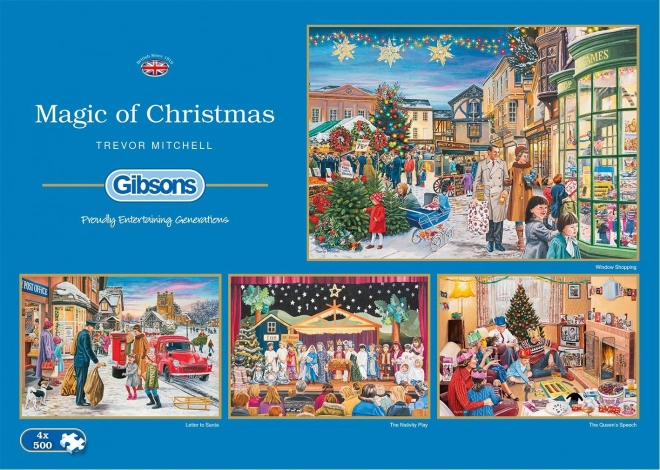 gibsons puzzle christmas magic set