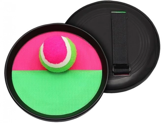 Velcro Catch Ball Game Set with Paddle and Ball