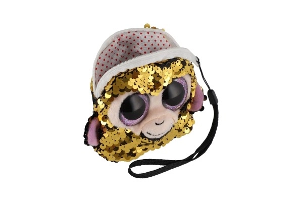 Girls' Animal Sequin Fabric Wallet with Hair Accessories