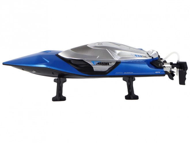 R/C Speed Boat with Lights 30 km/h Blue