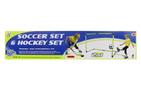 2-in-1 Football and Hockey Goal