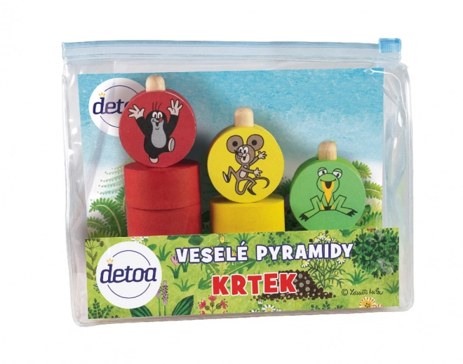 Detoa Happy Stacking Pyramid Krtek