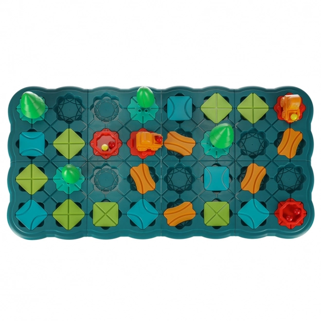 Jeu de société logique labyrinthe avec parcours d'obstacles