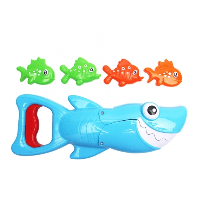 Bath Toy Set Shark Fish Hunter Blue