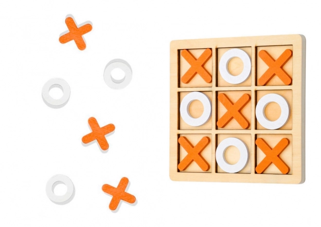 Strategic Wooden Tic Tac Toe Game