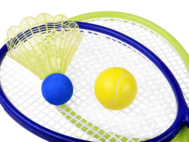 2-i-1 sjov: tennis og badminton