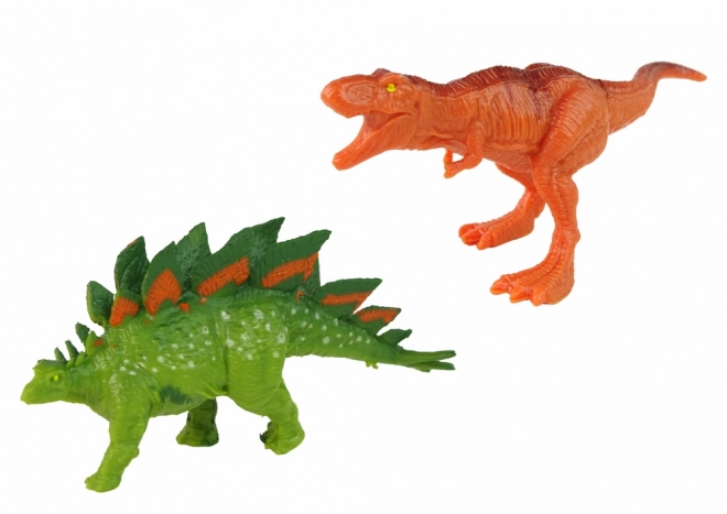 Dinosaur Toy Set with Car and Rocket