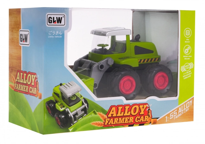 Metal Toy Bulldozer for Kids 3+ with Movable Front Scoop