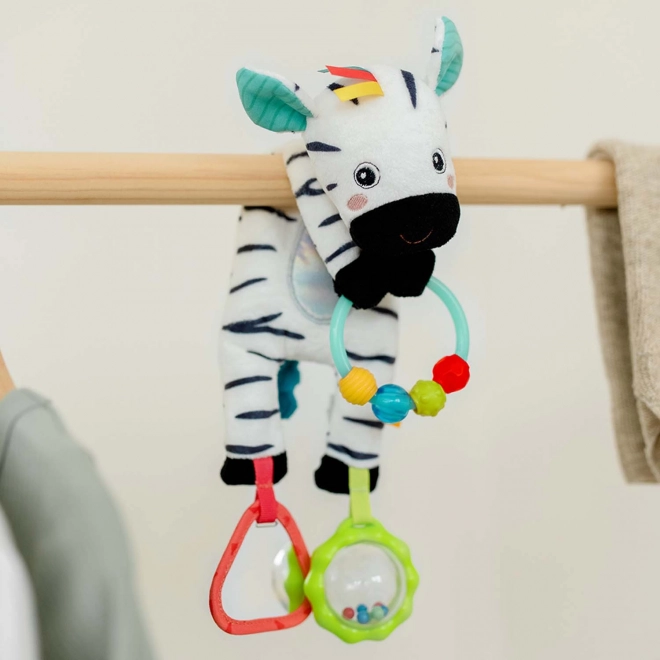 Plush Zebra Rattle