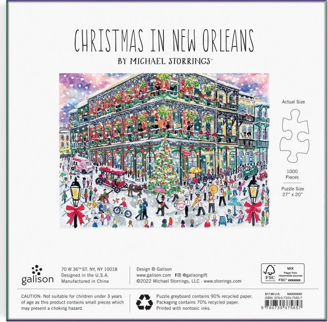 Christmas in New Orleans Puzzle 1000 Pieces