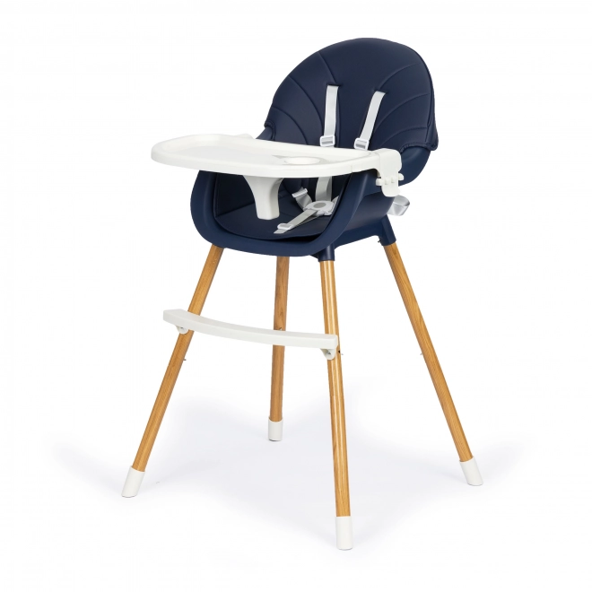 2-in-1 Feeding Chair Dark Blue