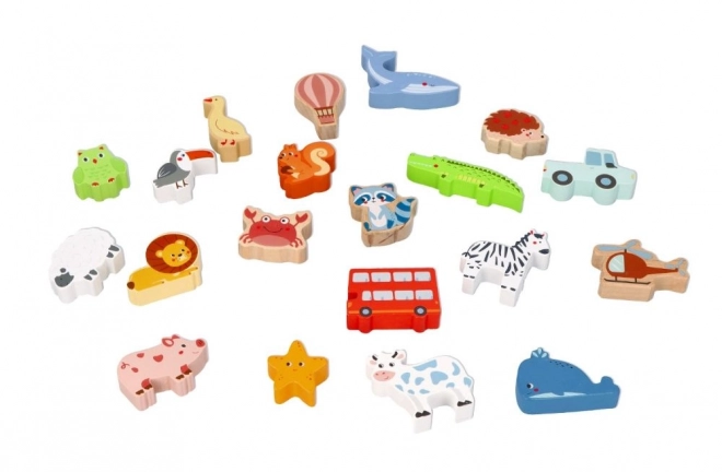 Touch and Recognize - Wooden Sensory Game