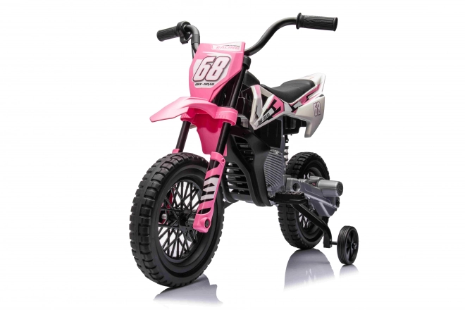 Pink Children's Motorbike with Audio Panel and EVA Wheels