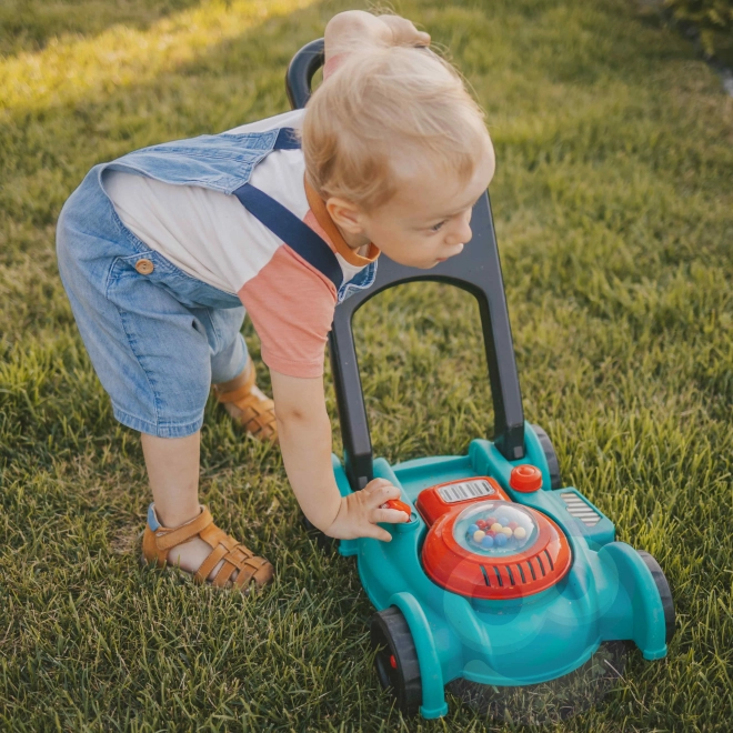 Kindergrasmaaier met helm en jerrycan WOOPIE