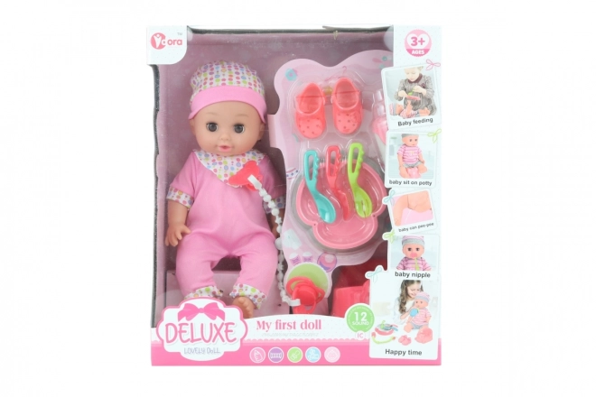 Crying Baby Doll with Sounds and Accessories