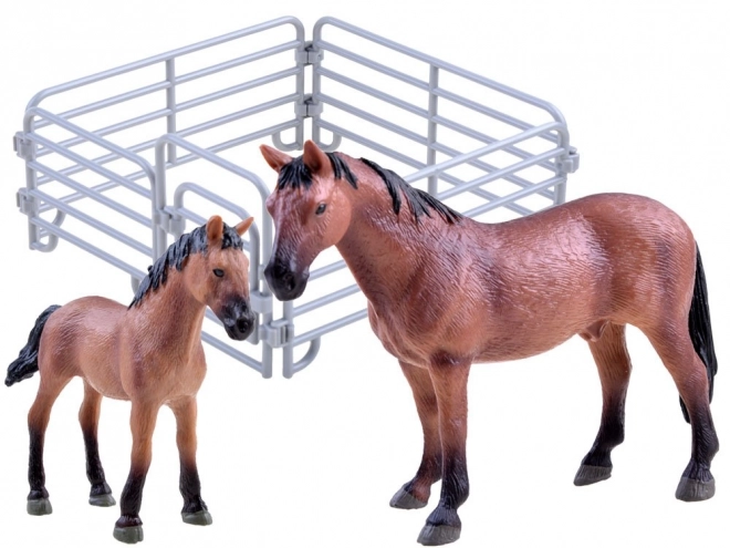 Horse and Foal Figurine Set – A