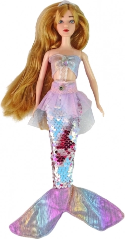 Magical tail with color-changing sequins