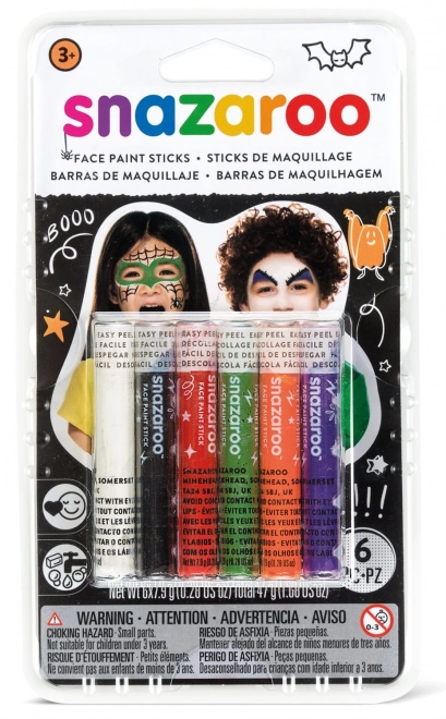 Snazaroo Face and Body Paint Sticks Halloween Set