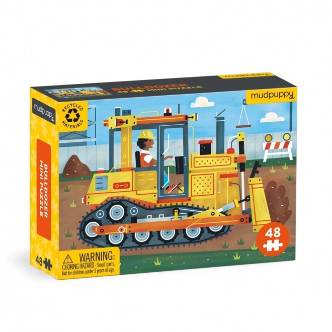 Mudpuppy Bulldozer Puzzle 48 Pieces