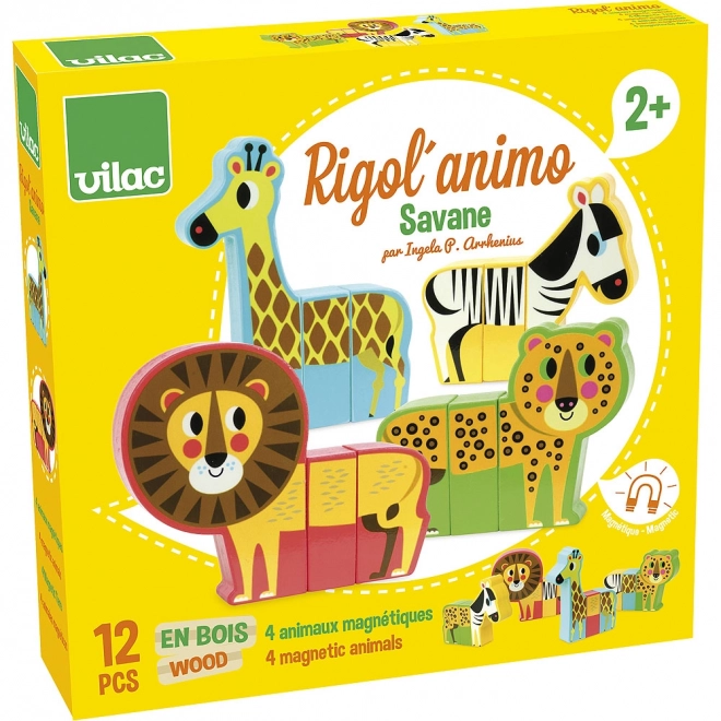 Vilac Wooden Puzzle Happy Safari