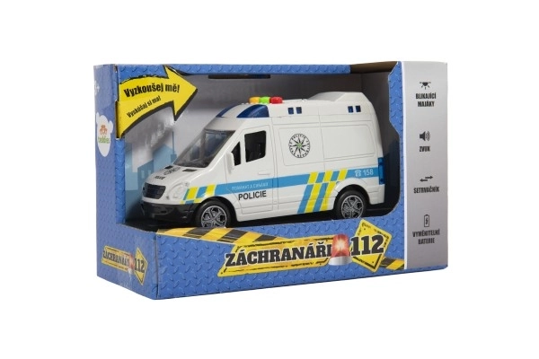 Police Van Plastic Toy with Sound and Light