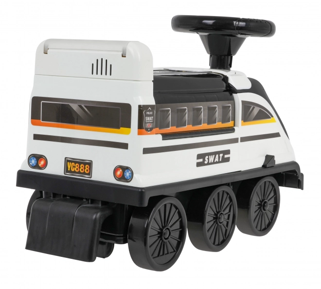 Interactive Ride-On Toy Police Train with Sound and Lights