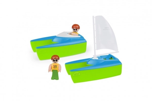 Sailing Boat and Catamaran Set for Bath and Beach Play