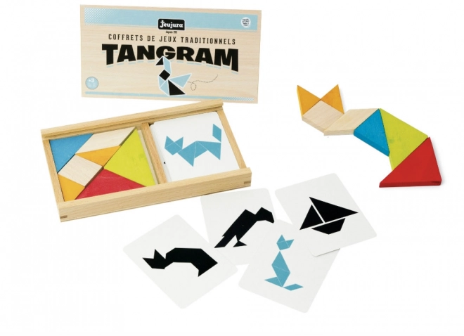 Jeujura Wooden Tangram Puzzle Set