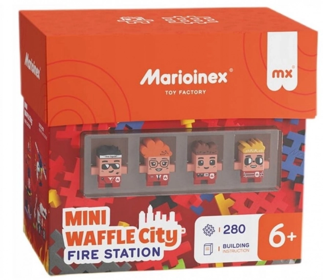 Fire Station Block Set with Action Figures