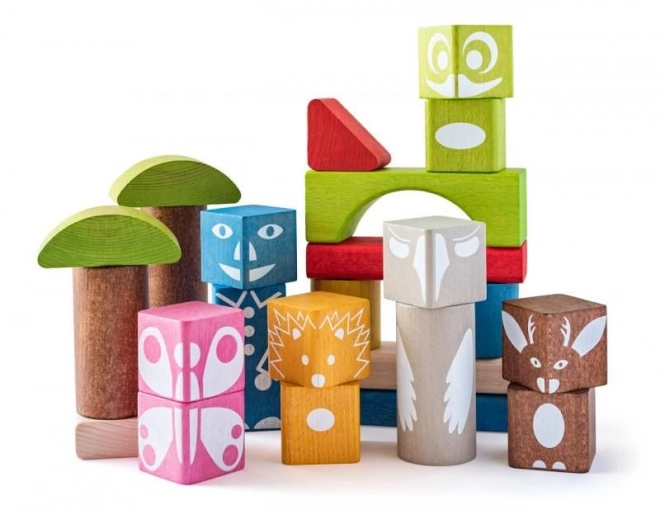 Wooden Forest Animals Blocks