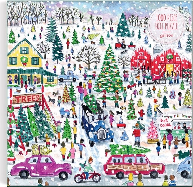 Christmas Tree Farm Puzzle by Galison - 1000 Pieces