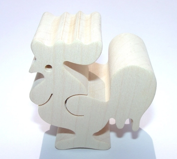 Wooden Animal Rooster Toy