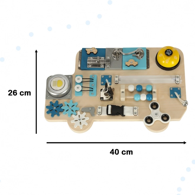 Sensory Manipulative Board Lulilo Bus