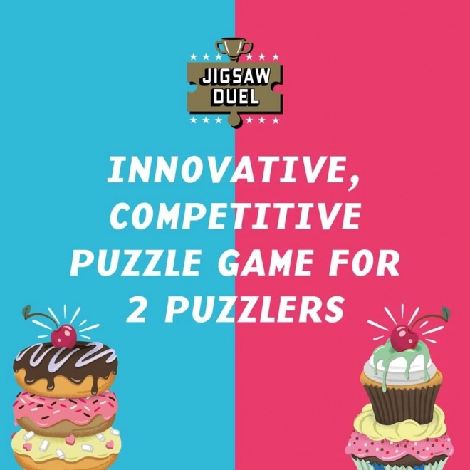 Ridley's Games Puzzle Duel Sweet Showdown: Donut vs Cupcake 2x70 Pieces