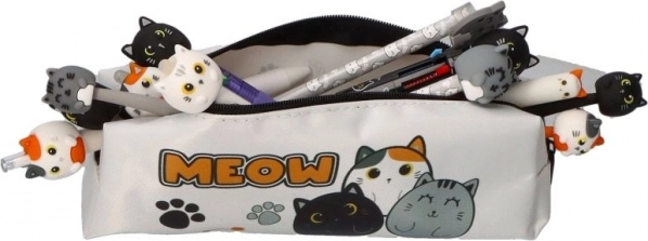 Astuccio monoscomparto con gatti MEOW