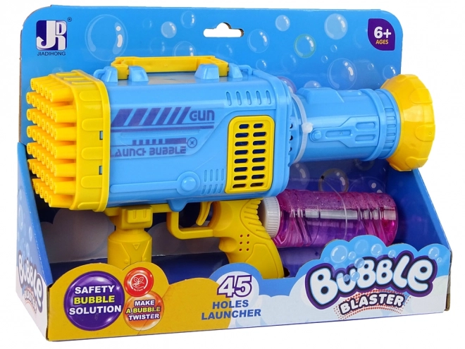 bubble gun bazooka machine with 45 holes