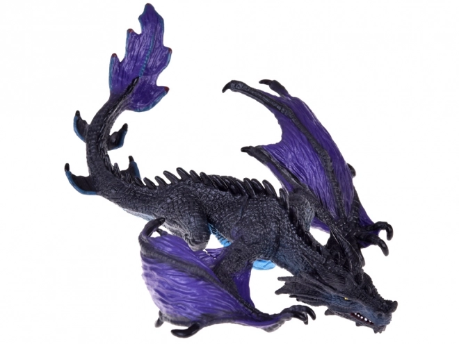 Majestic Purple Dragon Figurine with Movable Jaw