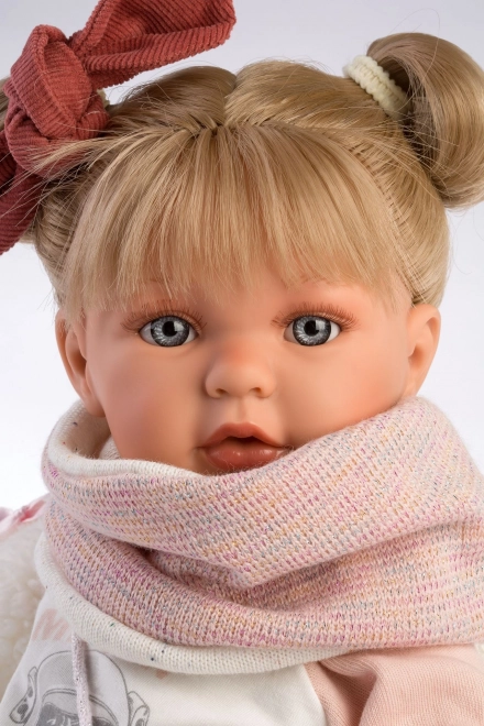 Julia - Realistic Doll with Sounds and Soft Cloth Body - 42 cm