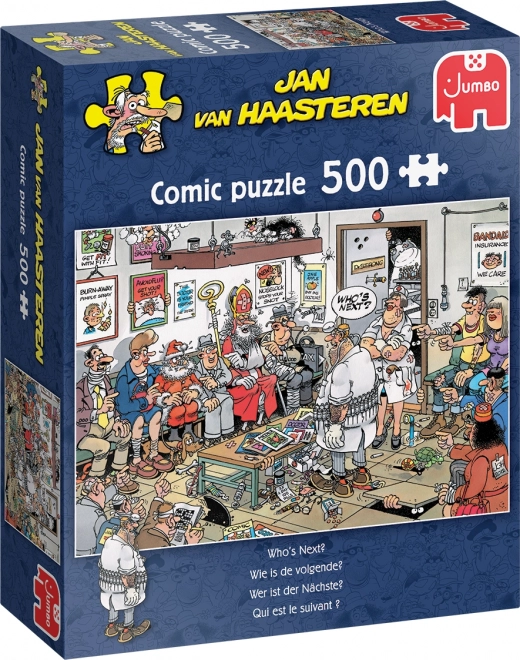 Jumbo 500-piece Who's Next? Puzzle by Jan van Haasteren