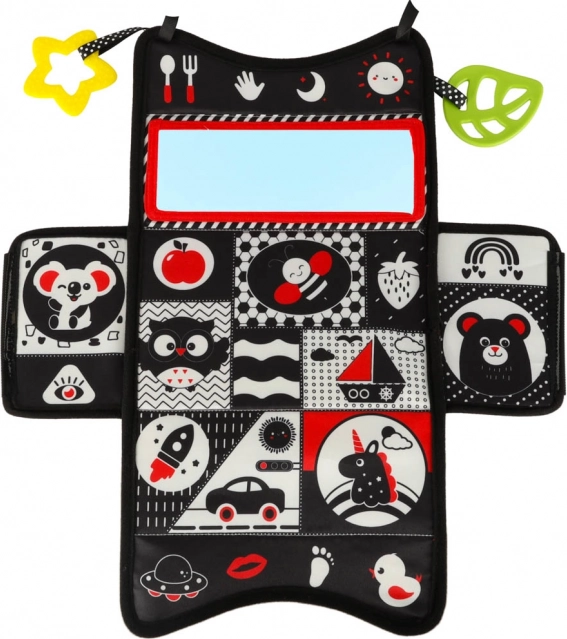 Sensory Montessori Toy with Handkerchiefs and Mat 2 in 1