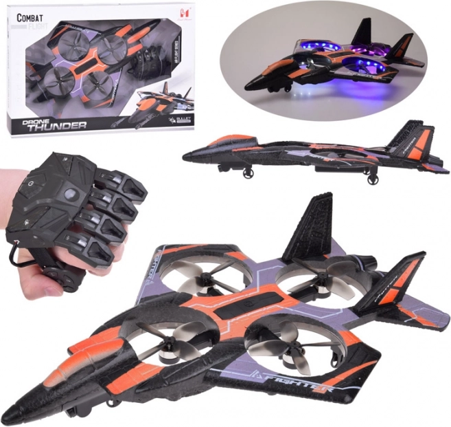 Fun drone with remote control and LED lighting