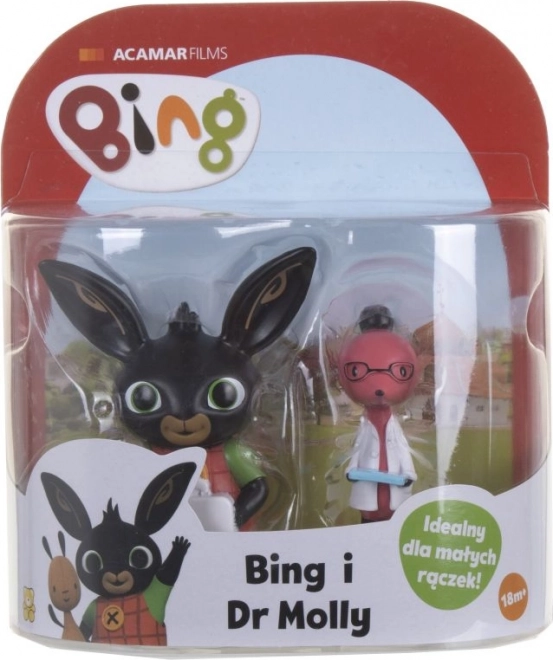 Bing Bunny and Doctor Molly Figures Set