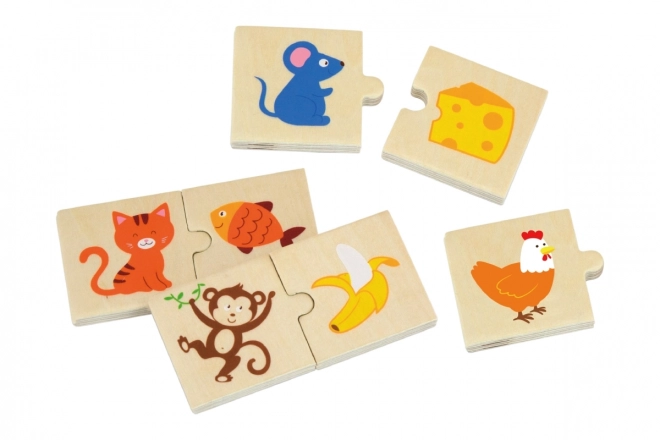 Wooden Animal Feeding Puzzle