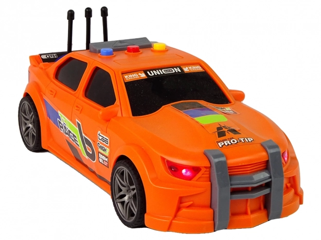 Orange Racing Sports Car with Sound 1:16