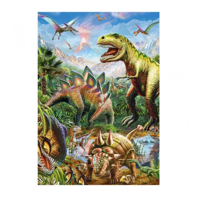 Glow in the Dark Dinosaur World XL Puzzle 100 Pieces