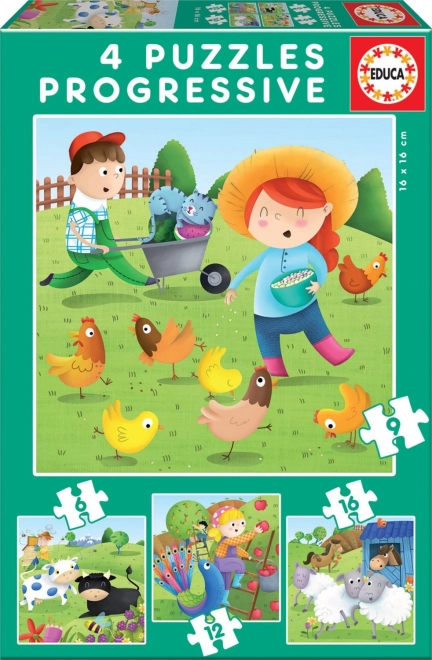 Farm Animals Puzzle Set