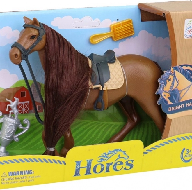 Speelgoed Paard met Accessoires 19 cm