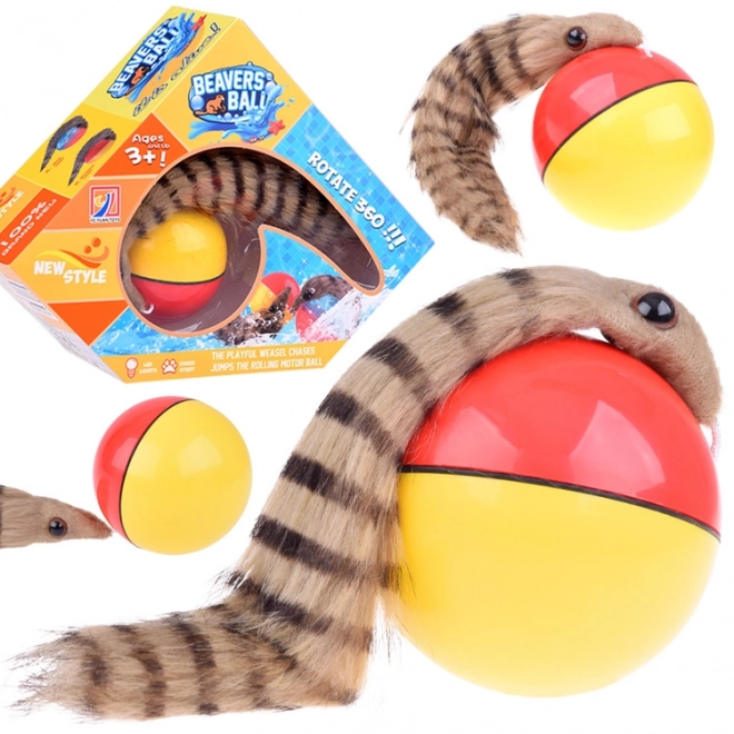 Chase Ball with Fluffy Tail - Ferret