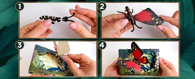 Wooden 3D Puzzle Butterfly