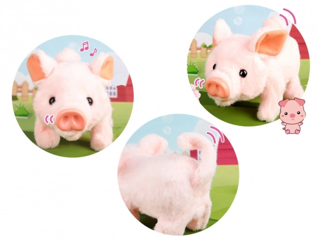 Interactive Plush Pig Friend